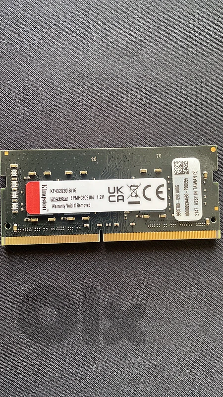 16GB DDR4 3200MHz Kingston Fury SODIMM RAM
