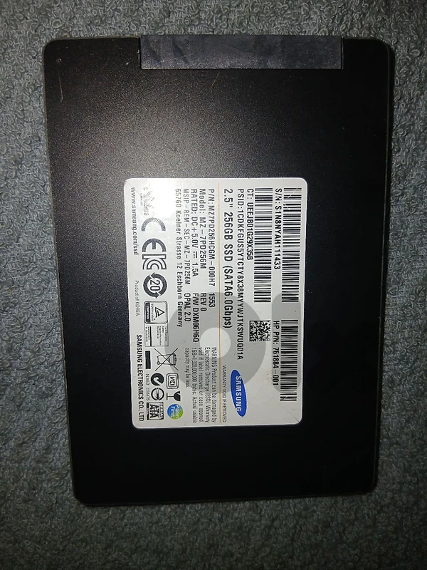 Samsung SSD 256 GB