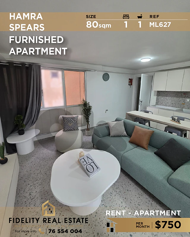Apartment for rent in Hamra ML627 شقة  للإيجار في حمرا
