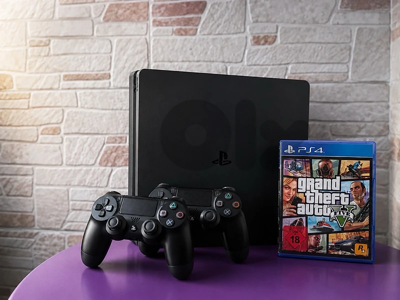 Ps4 slim 500GB 2 joystik. 1 Game