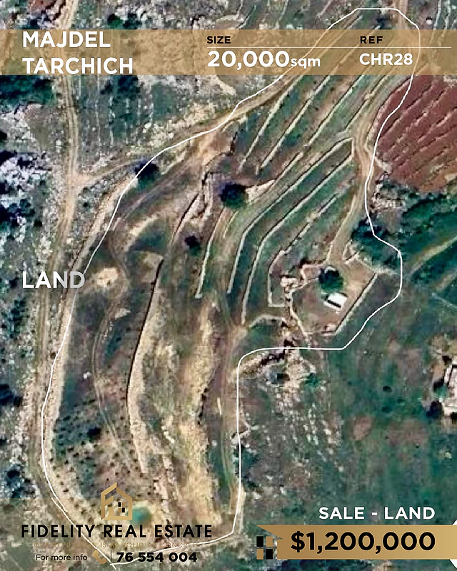 Land for sale in Majdel Tarchich CHR28 أرض للبيع في مجدل ترشيش