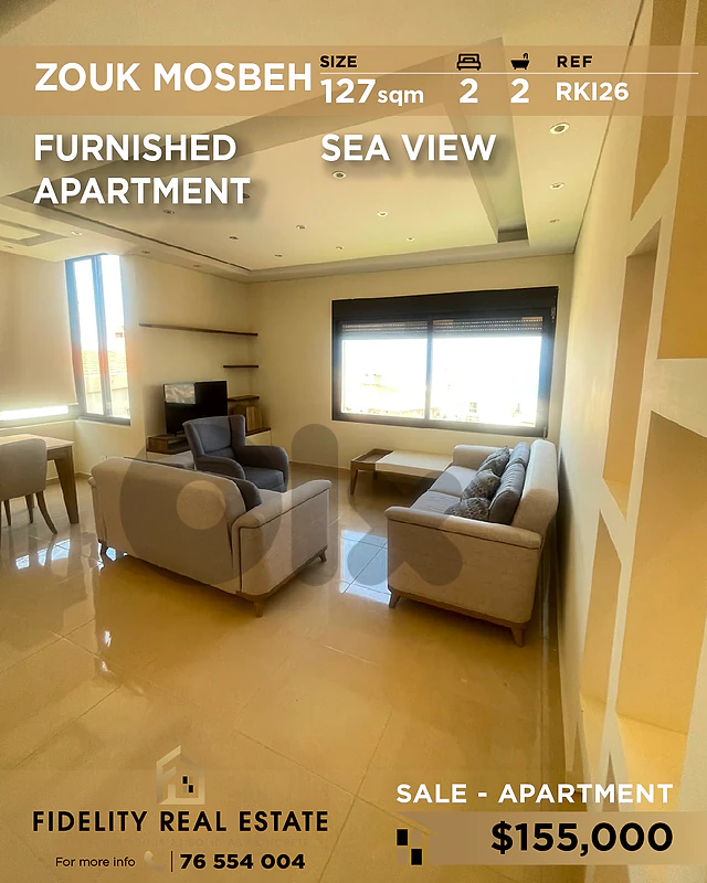 Apartment for sale in Zouk Mosbeh RKI26 شقة  للبيع في زوق مصبح