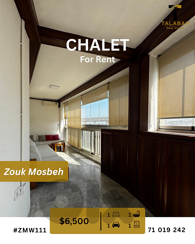 Chalet for Rent in Zouk Mosbeh Holiday Beach