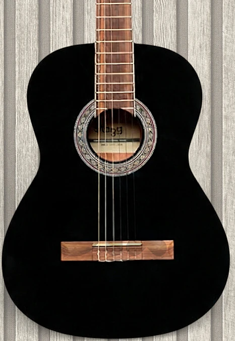 Stagg SCL60 classical guitar with spruce top Black
