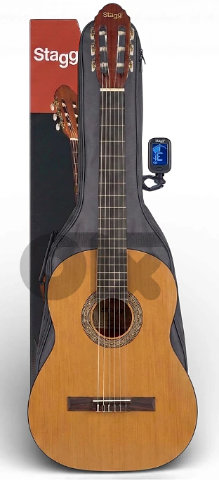 Stagg C410 Half Size Classical Guitar Package Matt Natural