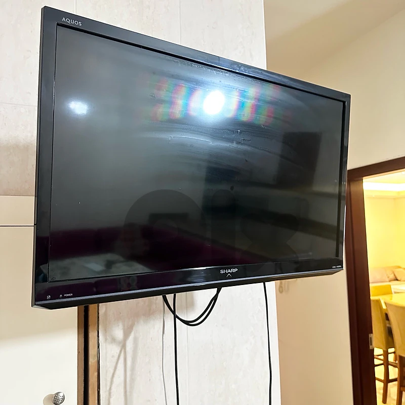 Sharp 32” TV with Movable Wall Stand