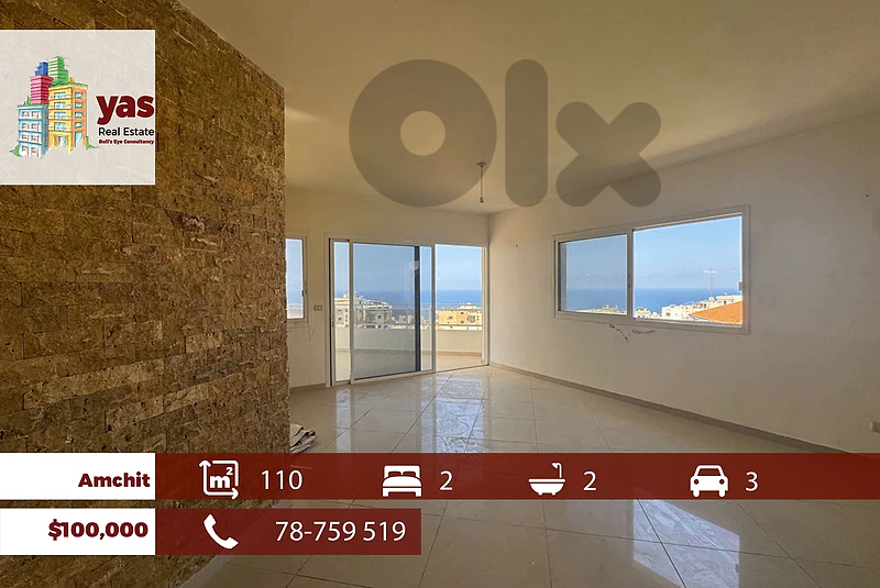 Amchit 110m2 | new | Astonishing Sea View | Private Street | Catch |HS