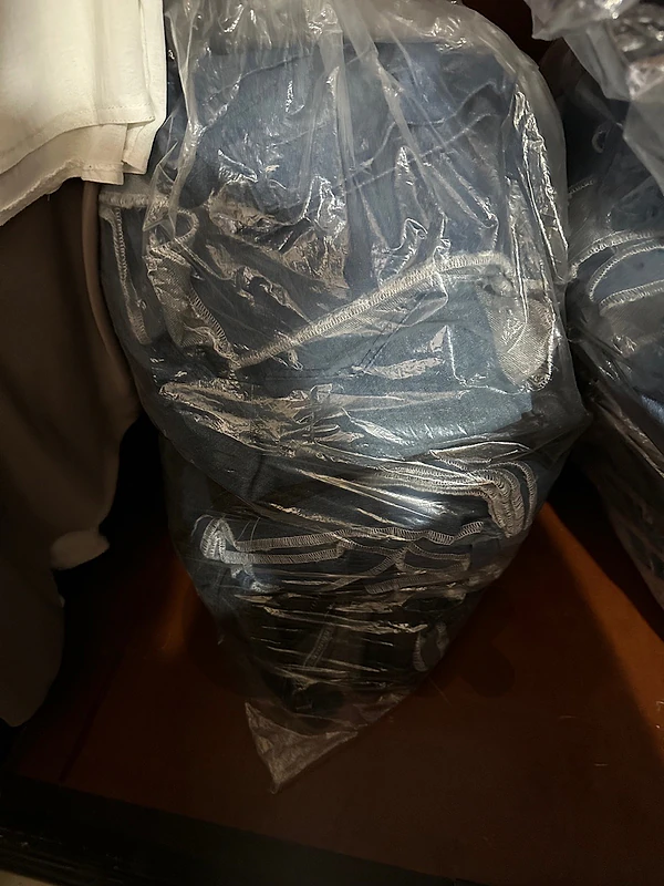 2 big bags of jeans designed and no design