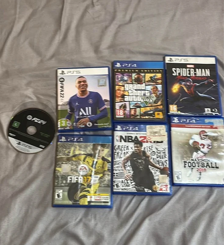 ps5/ps4 games:fc24,22,gta5,spiderman… whatsapp:79305574