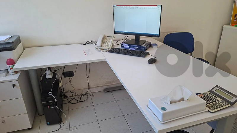 3 office desks + 3 drawers