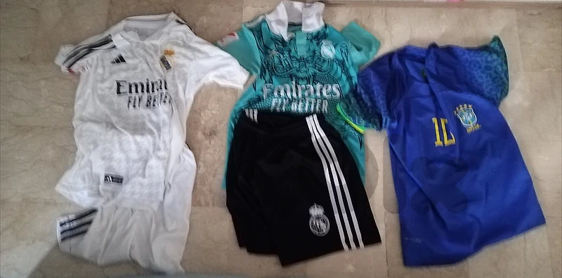 3 kids kit 2 real madrid 1 brazil