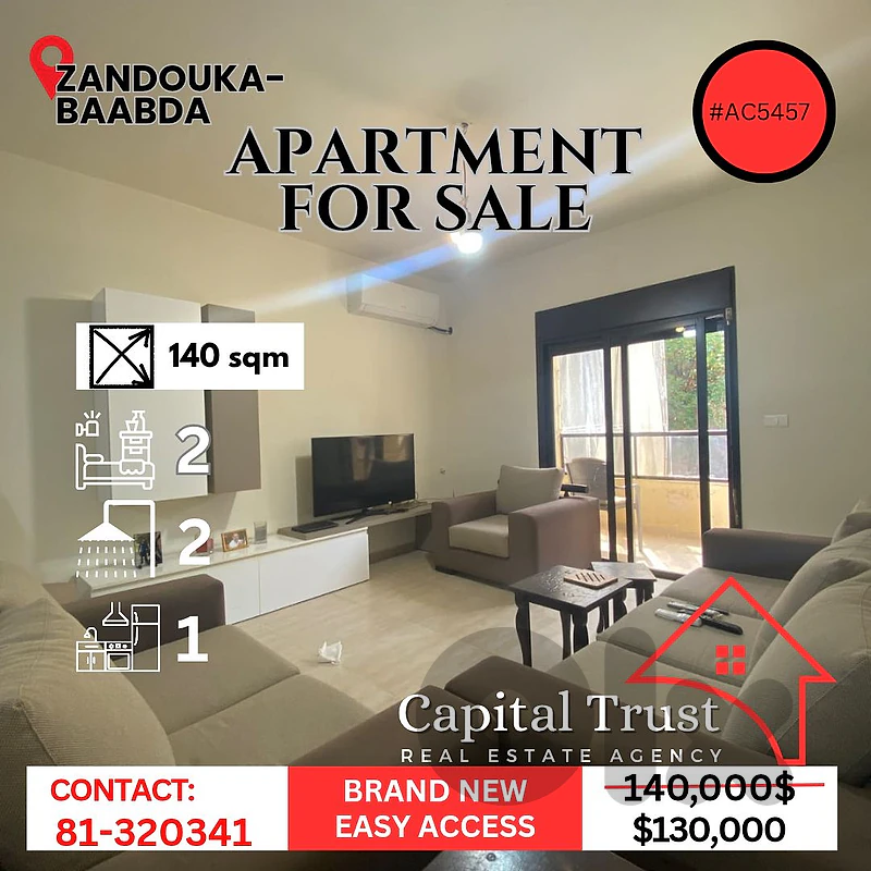 Apartment For Sale In Zandouka شقة للبيع في زندوقة
