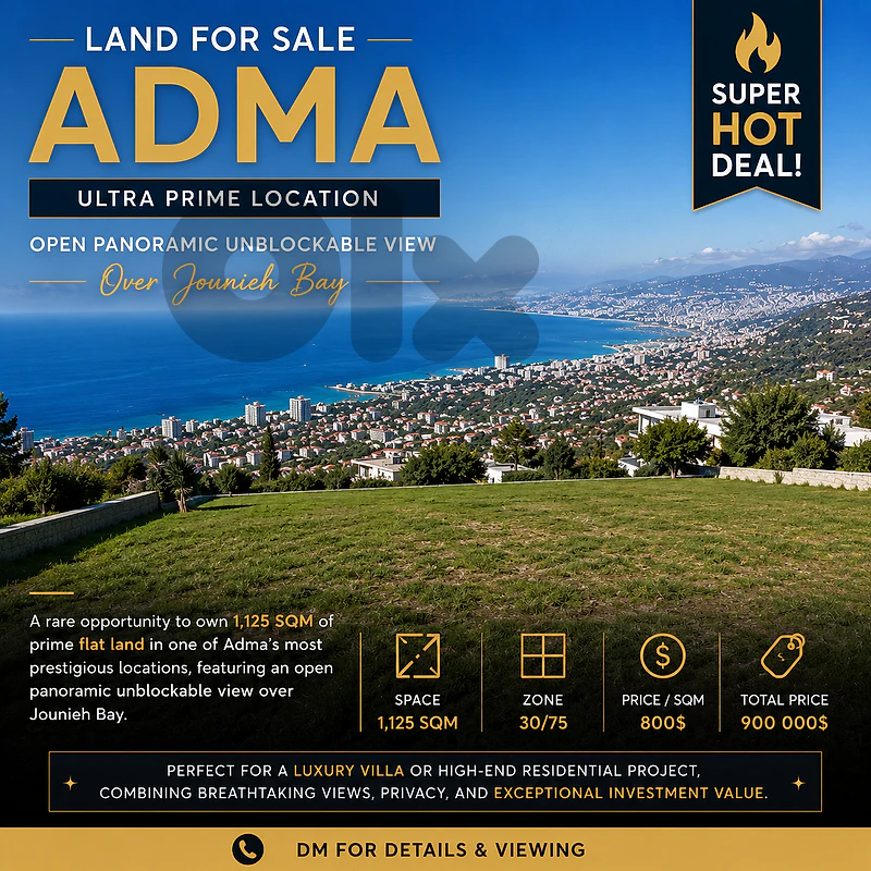 ADMA FLAT LAND OPEN VIEW FOR SALE