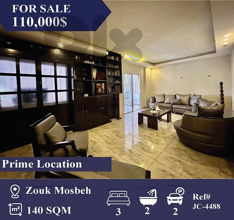 JC-4488 Apartment for Sale in Zouk Mosbeh شقة للبيع في زوق مصبح