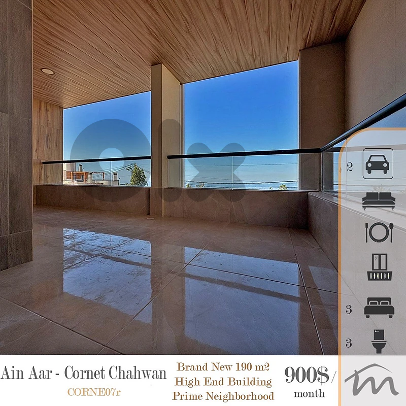 Cornet Chahwan | Signature | Brand New 180m² | Huge Balcony | New BLDG