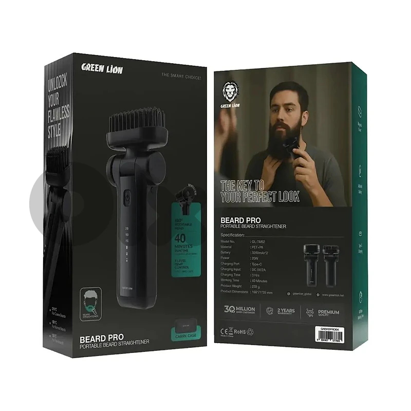 Green Lion Beard Pro Portable Beard Straightener