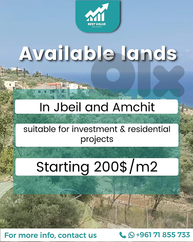 Lands for sale in Amchit and Blat