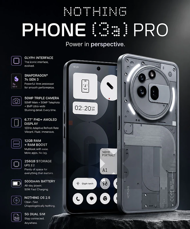 Nothing Phone 3A Pro 12/256