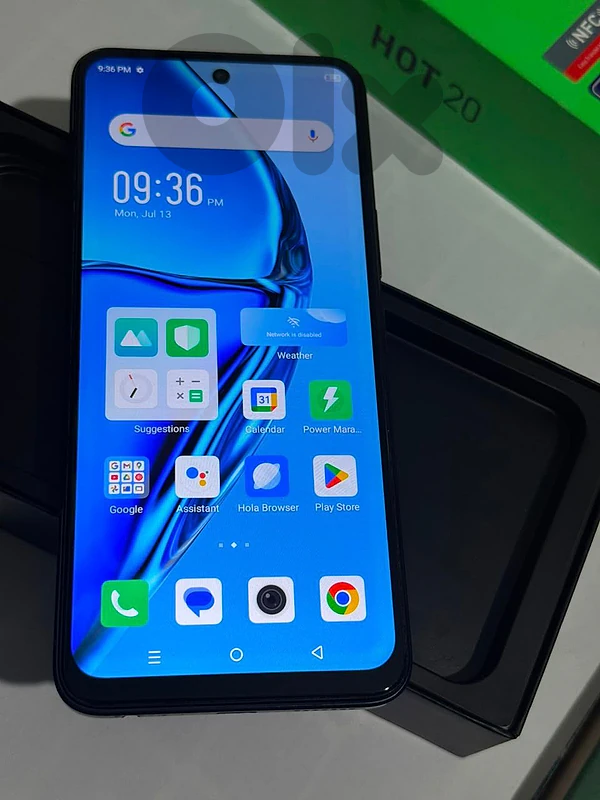 Infinix hot 20 128gb 0 scratch  كتير نضيف تلفون