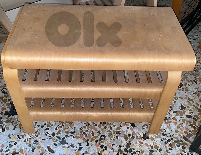 Rare 1990s IKEA "Kantra" Bentwood Bench by Richard Clack