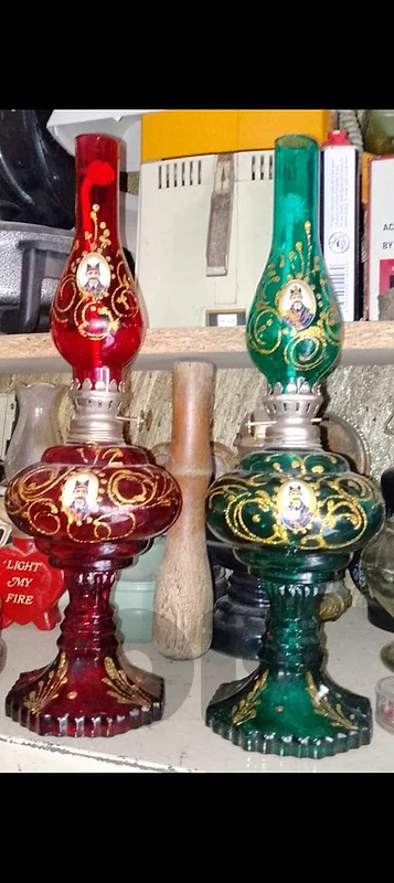 انتيك قناديل كاز ملونين نضاف