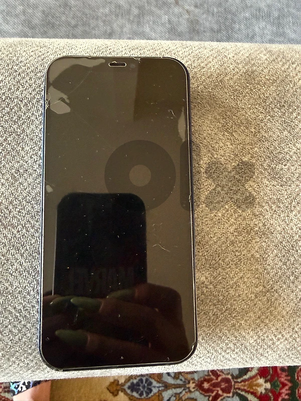 Iphone12 used everything is active on it the back should be changed