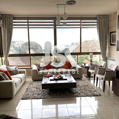 L21920 Duplex With Open City and Mountains View For Sale in Mansourieh
