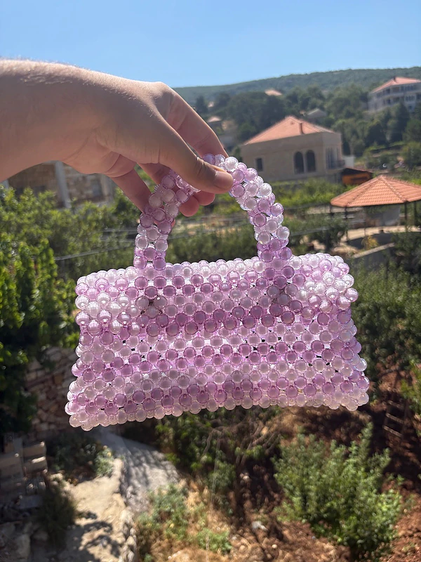handmade beaded bag