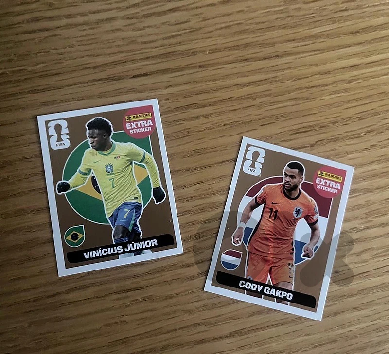 panini extra stickers vinni+gakpo bronze