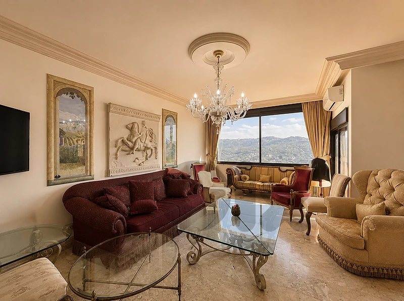 3 BEDS | SEA VIEW | BROUMANA PRIME | PARKING SPOT, (BRR-177) S.J