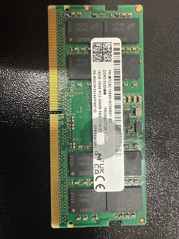 DDR5 ram 16gb for laptop