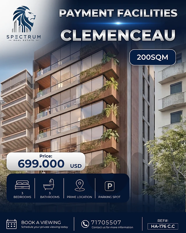 PAYMENT FACILITIES IN CLEMENCEAU PRIME | 220SQ | 3 BEDS | HA-176 C.C