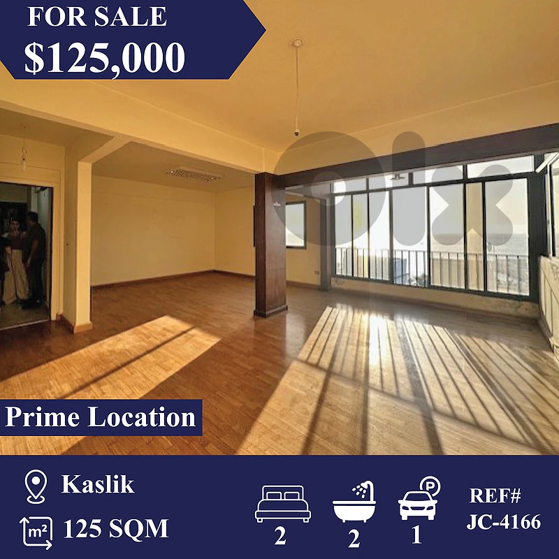 JC-4166 / Apartment For Sale in Kaslik , شقة للبيع في الكسليك