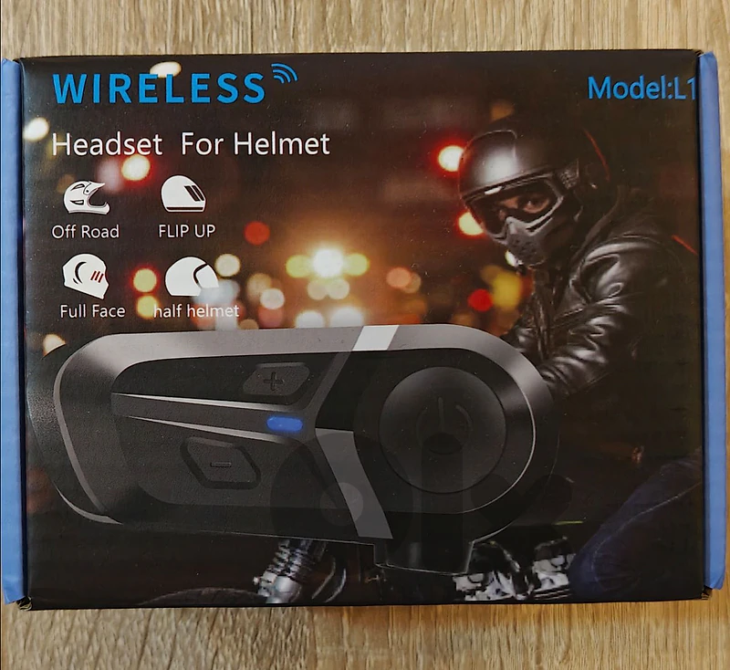 bluetooth Motorcycle Helmet Headset L1 - Brand New