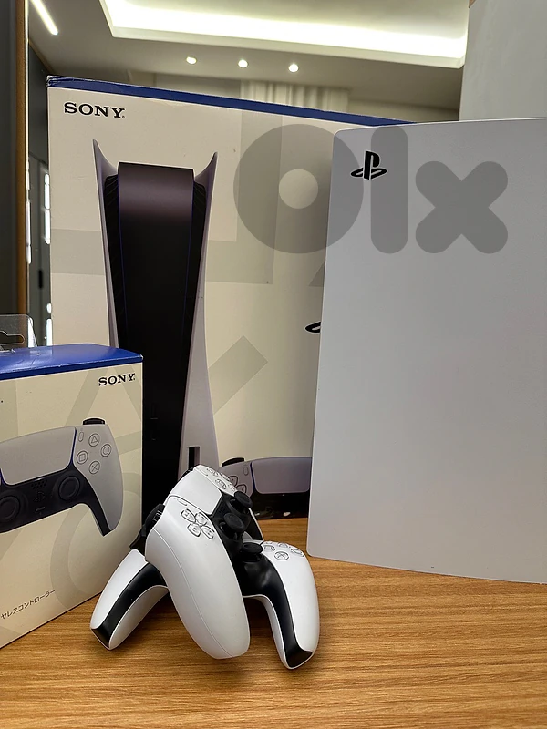 ps5 (open box) used like new (fat) 2 original control
