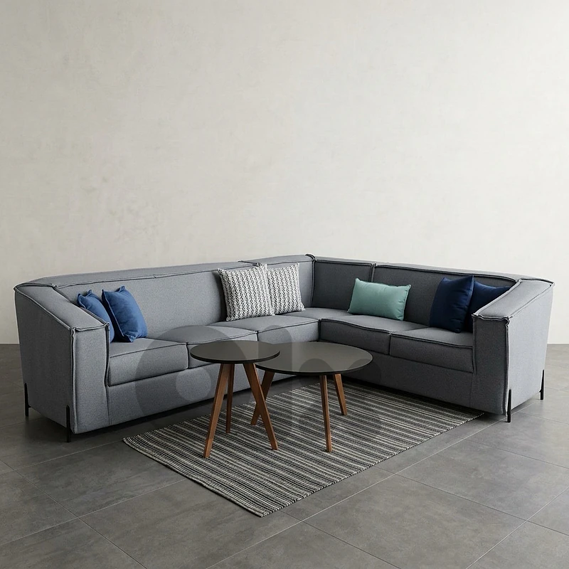 L-shaped living room