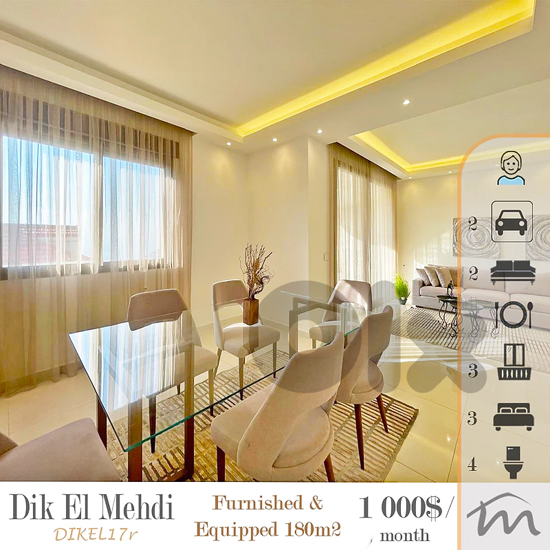 Dik El Mehdi | Signature Furnished/Equipped/Decorated | Huge Balcony