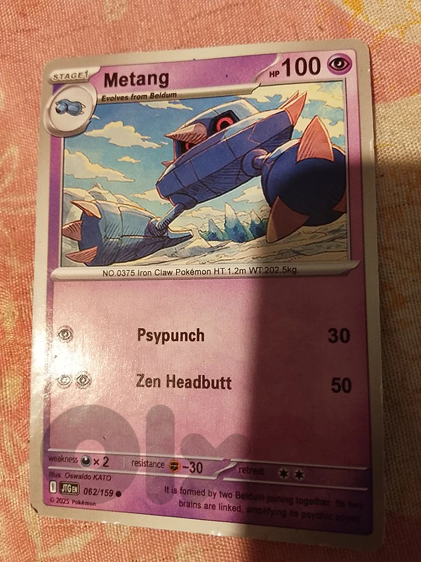 metang pokemon card