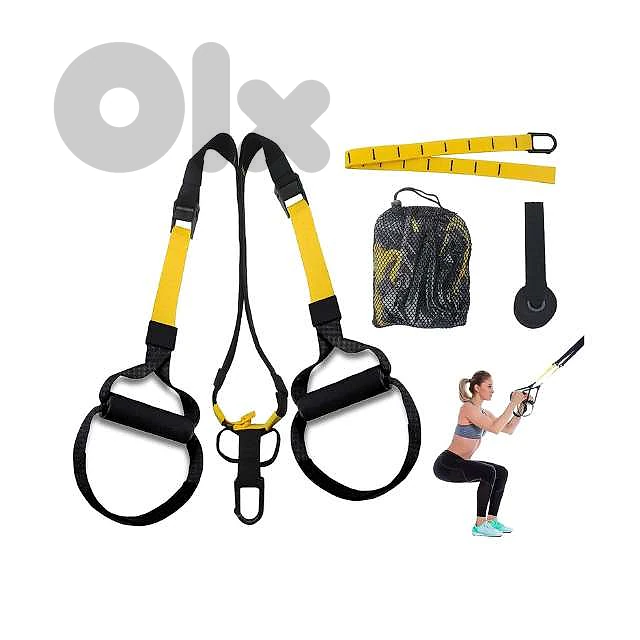Suspension Trainer Straps, Fitness Sling with Door Anchor and Bag