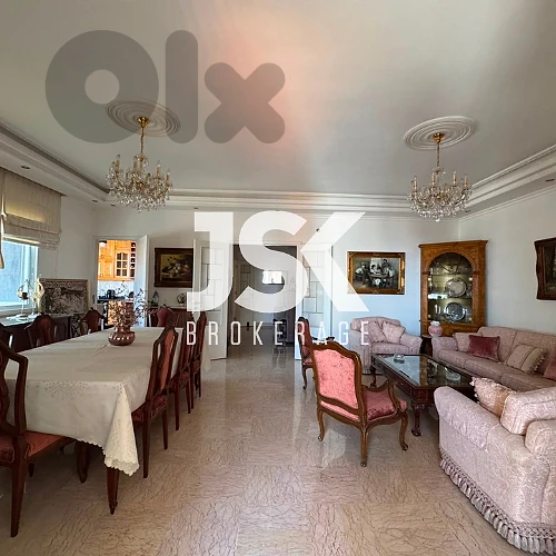 L21946 Fully Furnished Apartment With Sea view For Rent in Achrafieh