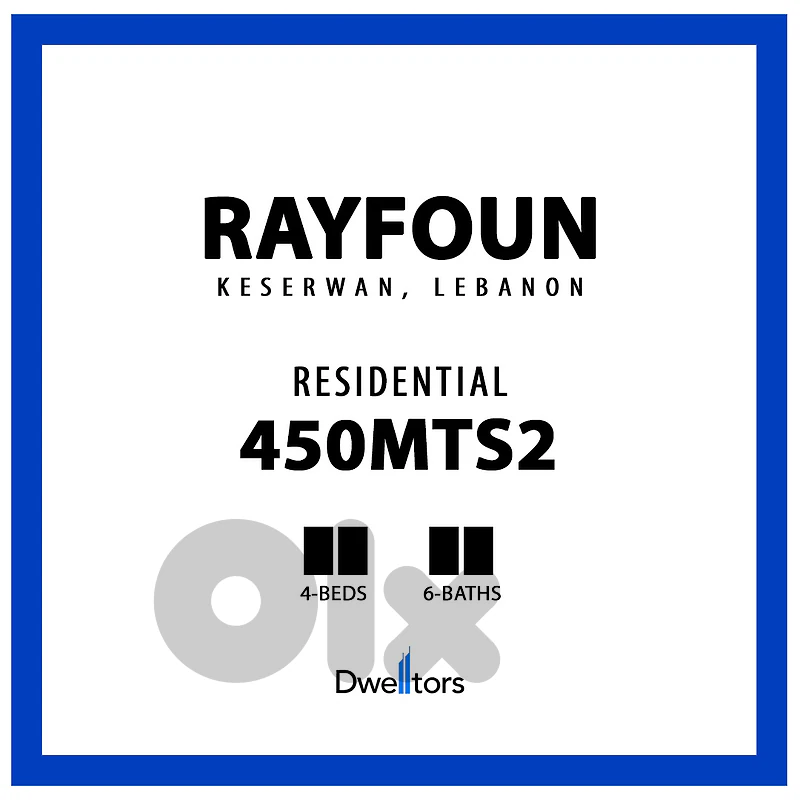 Villa for Sale in RAYFOUN - 3500 MTS2 - 4Beds | 6Baths