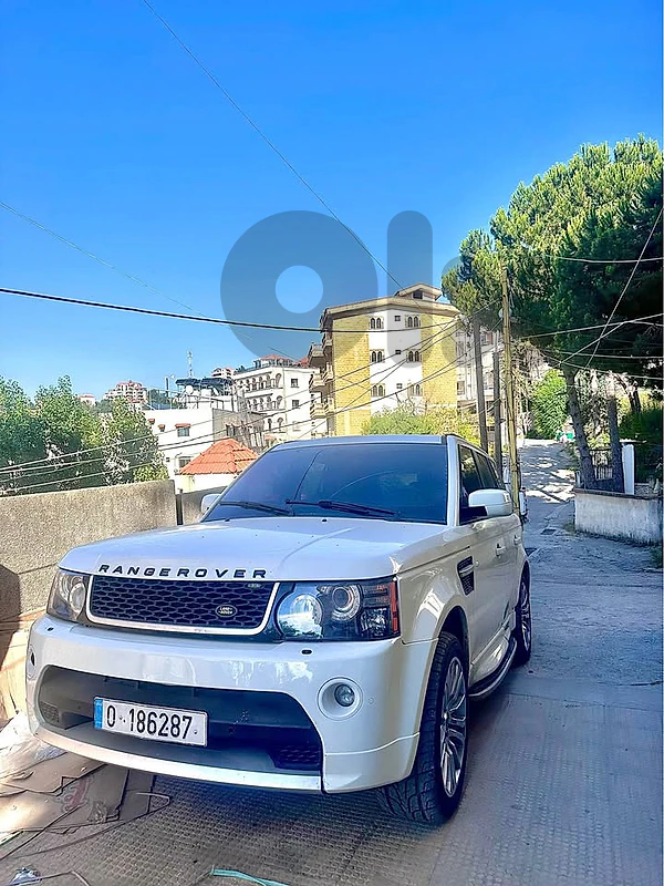 land rover range rover white sport 2009