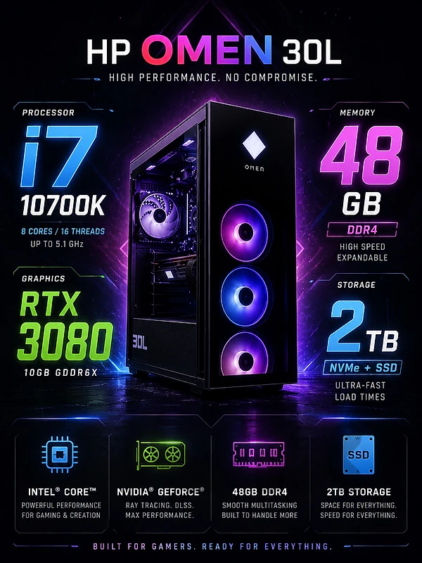 HP Omen 30L Gaming Computer
