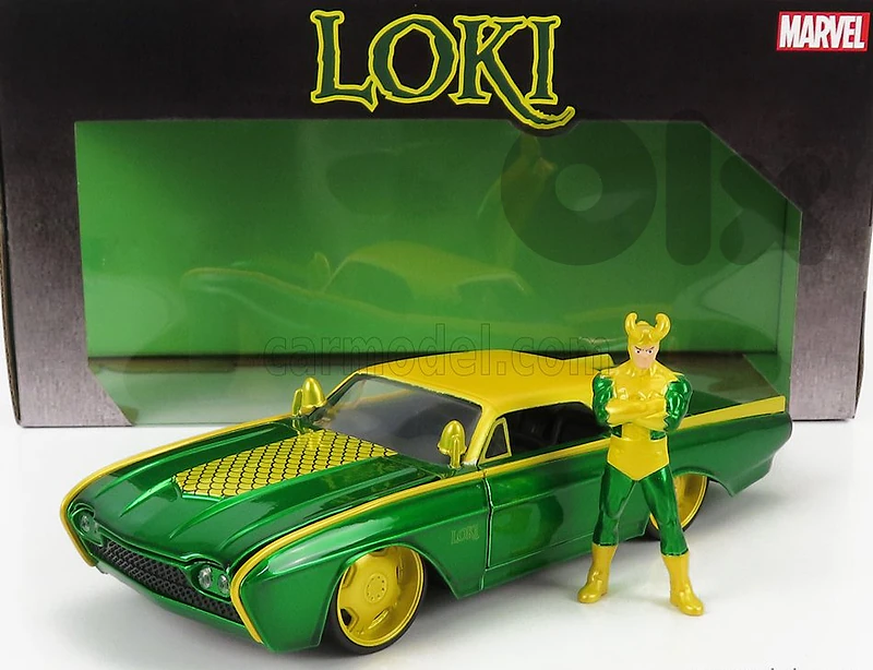 Ford Thunderbird 1963 (Loki Figure) diecast car model 1;24