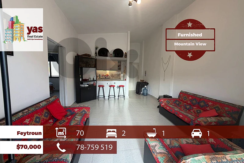 Feytroun 70m2 | Furnished | Calm Area | Well Maintained | JB