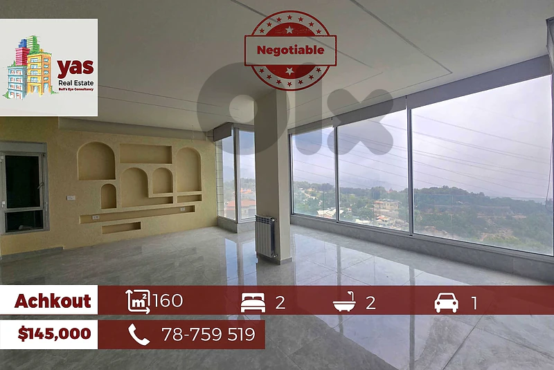 Achkout 160m2 | Well Maintained | Mountain View | Negotiable | DA |
