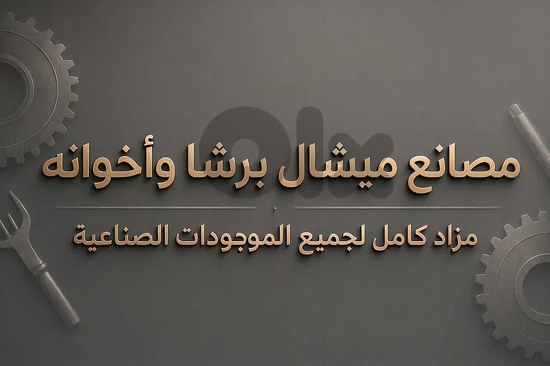 **مزاد علني لتصفية موجودات مصانع ميشال برشا وأخوانه**