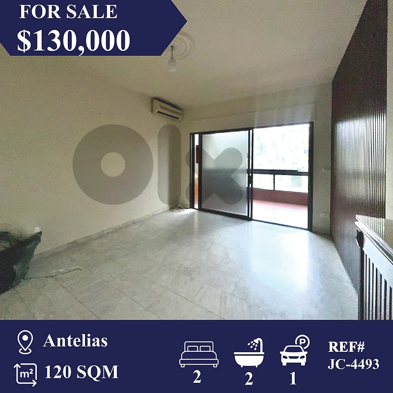 JC-4493 ﻿Apartment for Sale in Antelias شقة للبيع في انطلياس