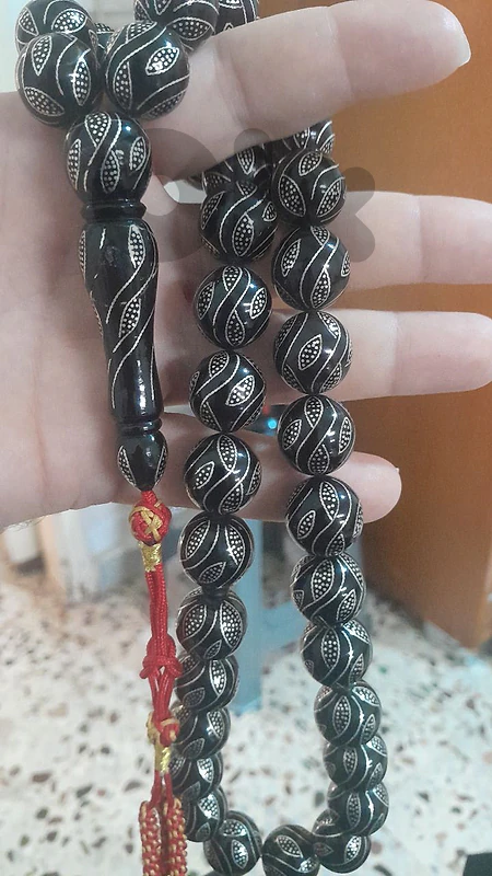 مسبحه يسر دق فضه ١٧ مل