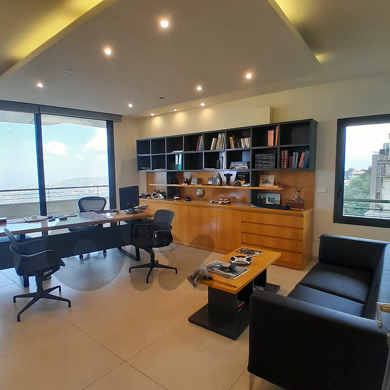 Furnished Office for Rent in Bikfaya – Prime Locationمكتب مفروش للإيجا